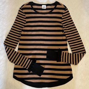 CAbi #3480 Earn Your Stripes Thumb Hole Knit Sweater